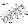 Pikkukuva 3 / 7: 30 kpl U-putken kiinnike rengas 304 ruostumaton teräs, 20 mm/25 mm/32 mm, ZQKLA