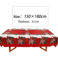 Miniatyrbillede 2 af 5: 150 * 180cm Rød Rektangulær Juledug Antislip Polyester