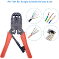 Miniatyrbillede 5 af 5: Krympetang Wire Crimper Skraldekabelklipper til 4P, 6P, ,ZQKLA