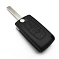 Miniatyrbillede 1 af 5: 3 Knap Fjernbetjening Flip Nøgle Skal Etui Til Peugeot Expert Partner CE0523