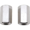 Miniatyrbillede 4 af 5: 10 stk. Hex Stud Connector Sæt M5x8x10mm Lige Forlængelse Th,ZQKLA