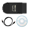 Miniatyrbilde 1 av 4: For VAG COM 22.3 OBD2 Scanner HEX V2 USB For Golf A6 Skoda Seat Unlimited VINs ATMEGA162+16V8+FT232RQ