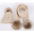 Miniatyrbillede 3 af 7: Spædbarn/Småbørns Beanie Ulden Hat Ren Farve Vinter Twist Po,ZQKLA