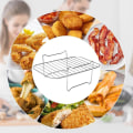 Miniatyrbild 7 av 7: 2 st Air Fryer Galler, 4 Spettar Rostfritt Stål Grillgaller