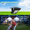 Miniatyrbild 4 av 5: 45LED Solcellslampor Utomhus Klämma Rörelsesensorlampor 3 Lägen, ZQKLA