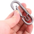 Miniatyrbilde 4 av 5: Titaniumlegerings Karabinkrok Mini Låsbare Klips, ZQKLA