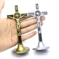 2 st Korsfästningsstatyer, Jesus Kristus Ornament Dekoration