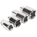 Miniatyrbillede 1 af 6: Sæt med 4 reduceringsadaptere til stikkontakter og bits 1/2\" 3/8\" 1/4\"