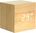 Väckarklocka i trä - Mini digital klocka med temperatur Tim, ZQKLA