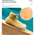 Miniatyrbillede 4 af 6: Baby Småbørn Anti-Slip Fuzzy Sutsko Gulv Åndbar Tyk, ZQKLA