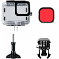 Miniatyrbillede 7 af 7: Vandfast etui til GoPro Hero 9 Hero 10 Actionkamera Sort, ZQKLA