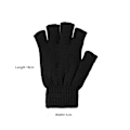Miniatyrbillede 2 af 7: 2 Par Unisex Varme Halvfingerhandsker Vinter Fingerløse Handsker, ZQKLA
