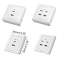 Pikkukuva 3 / 5: Usb Seinäpistorasiat Typec Usb Seinälaturi Pistorasia 18w 220v Usb Pistorasiat - YuJia 2 concealed