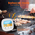 Miniatyrbillede 5 af 5: (Sølv Sort) Digitalt Ovn- og Grilltermometer, Køkkentermometer, ZQKLA