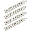 Miniatyrbillede 1 af 4: 4 Pak (2 Par) Dør Flush Bolt Latch Slide Latch Skjult, ZQKLA