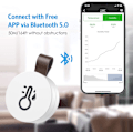 Miniatyrbild 2 av 5: Bluetooth Hygrometer Termometer för Inomhusbruk, Mini Inomhus Termometer, ZQKLA