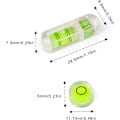 Miniatyrbild 2 av 7: Mini vattenpass, 8 stycken runt bubbelvattenpass, rund bubbla, ZQKLA