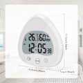Miniatyrbillede 5 af 5: Badeværelsesur, LCD Digital Alarm med Vandafvisende Touch Display, ZQKLA