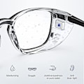 Miniatyrbillede 3 af 5: Fugtkammer Briller Anti Tørre Øjne Mænd Kvinder Anti Pollen Blåt Lys Blokerende Briller Gafas Para Ojo Seco BJL YMU,C4 R