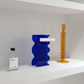 Miniatyrbild 6 av 7: Akrylvas, Geometrisk Akrylblomvas, Hög Vågsform, ZQKLA
