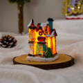 Pikkukuva 1 / 4: Joulukoristeet Resin Tiny Houses Micro Landscape Resin, ZQKLA