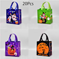 Miniatyrbilde 1 av 7: 20 Pakker Halloween Ikke-vevde Poser Knask eller Knep Gaveposer P,ZQKLA