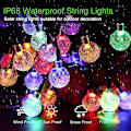 Miniatyrbillede 3 af 6: Solcelled Feelygter, 50 LED 7M/23FT Solcelled Lysstreng Vand, ZQKLA