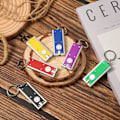 Miniatyrbillede 3 af 5: 12 stk. Mini LED Nøgleringe Nøglering Lommelygte Lille Hund C,ZQKLA