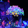 Miniatyrbillede 1 af 5: 7M 50 LED Kirsebærblomst Solcelle Lyskæde Have Fe Lys Sakura Color