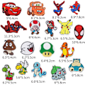 Miniatyrbillede 2 af 5: Parti med 18 stk. strygemærker til tøj, Spider Man Chil, ZQKLA