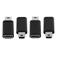 Pikkukuva 1 / 5: USB-C - Mini USB -sovitin - 4 kpl Type C naarinen - Mini USB uros -muunnin MP3-soittimille