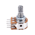 Miniatyrbilde 5 av 5: 2 stk B50K 50K Ohm 6 terminaler Dual Lineær Rotary Taper Potentiometer