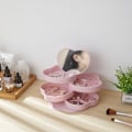 Miniatyrbillede 4 af 6: 4-lags Rejse Smykkeskrin Organizer Display Bakke, Sort, Port, ZQKLA
