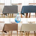 Miniatyrbillede 2 af 2: Firkantet Dug Vandafvisende Polyester Dug Ternet