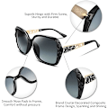 Miniatyrbillede 4 af 5: Solbriller til Kvinder Polarized UV400 Beskyttelse Oversized, ZQKLA