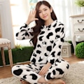 Miniatyrbillede 1 af 3: Vinter Pyjamas Kvinder Coral Fleece Pyjamas Kvinder Pyjamas Pyjamas Sæt-Ko L