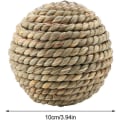 Miniatyrbild 5 av 5: Leksaksboll i rotting för husdjur, naturlig och säker, papegojleksak, boll för kaniner