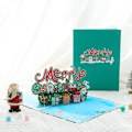 Miniatyrbilde 4 av 4: God Jul Pop Up-kort, 3D Popup Hilsener For Jul, ZQKLA