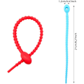 Miniatyrbillede 2 af 5: 21 stk. Farverige Silikone Twist Ties, Kabel Ledning Wrap Manageme, ZQKLA