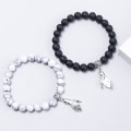 Miniatyrbilde 4 av 5: 2 stk. Attraktivt Kjæreste Armbånd for Kvinner Design Lydabsorberende, ZQKLA