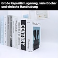 Miniatyrbillede 4 af 5: Bogstøtte, 2 stk. Metal Bog Holder Bog Opbevaring Kontor Bibliotek Af