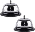 2-pack Ringklocka Reception 8,5 cm Silver Metall Rostskydd, ZQKLA