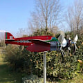 Miniatyrbilde 3 av 5: Piper Flyvemaskin Værhane, Flyvemaskin Vind Spinner, Metall Værhane Vindmølle, Flyvemaskin Værhane For Hagetak