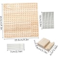 Miniatyrbild 2 av 5: Virka block, bambu block för stickning virkning handgjorda presenter för mormors kvadratälskare med 20 rostfria stångstift