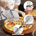 Miniatyrbild 4 av 6: Pizzakutter, Pizzakutter i Rostfritt Stål, Professionell Pizzakutter, ZQKLA