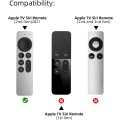 Miniatyrbild 3 av 5: Kompatibel med Apple TV 4K Siri Fjärrkontroll Skal 2021, Silkesmjuk Ant