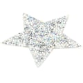 Miniatyrbillede 2 af 4: 8 cm 10 stk. påstrygningsmærker med glitrende rhinsten, broderi, ZQKLA