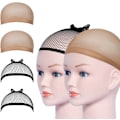 Pikkukuva 1 / 7: 4 kpl Peruukkipipoa, Nylon Peruukkipipo Unisex Huppu, Peruukkipiilot ZQKLA