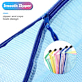 Miniatyrbillede 4 af 5: Plastikmappe A4+A5+A6, 15 STK Lynlåspose, PVC Mesh Lynlås, ZQKLA