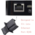 Miniatyrbild 5 av 5: 50-pack dammskydd för RJ45 Ethernet-hubb, svart